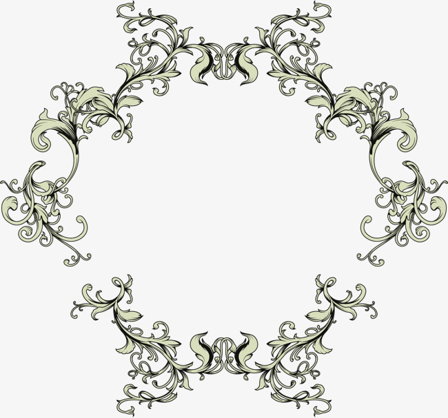 黑白装饰边框矢量图片
