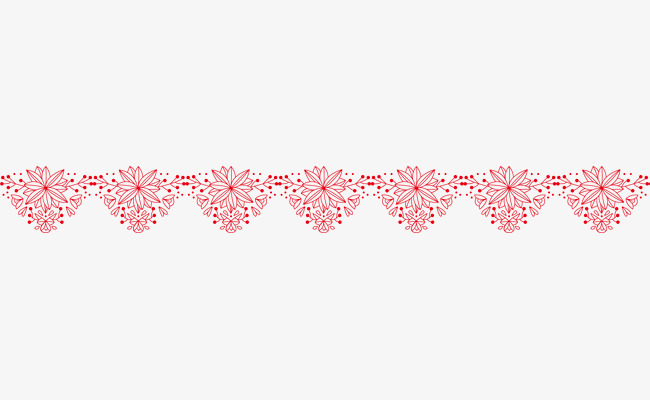 中式边条花边分割线装饰框免扣元素