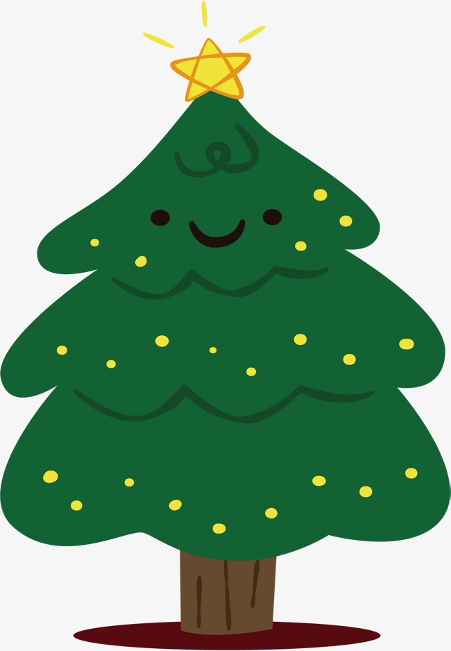 可爱笑脸圣诞节圣诞树