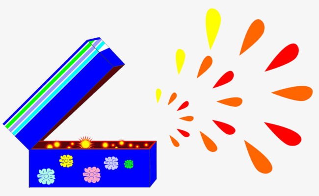 卡通彩色花清新矢量花图案素材元素