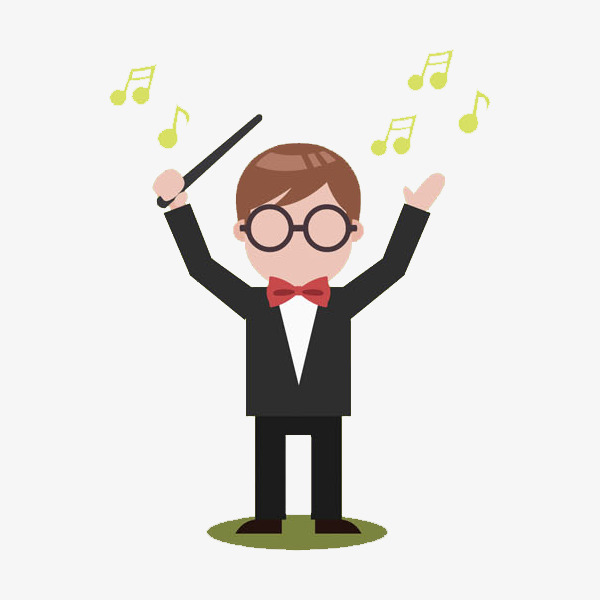 拿着指挥棒的指挥员