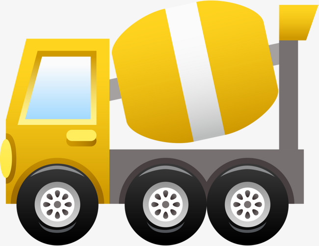 卡通黄色泥罐运输车png素材下载_高清图片png格式(编号:19206572)-90