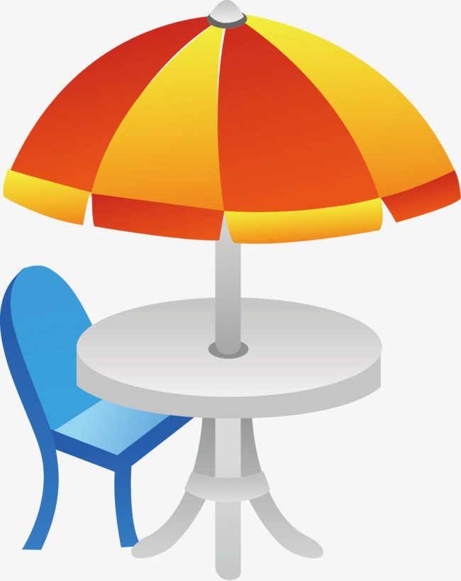 矢量卡通遮阳伞png素材-90设计