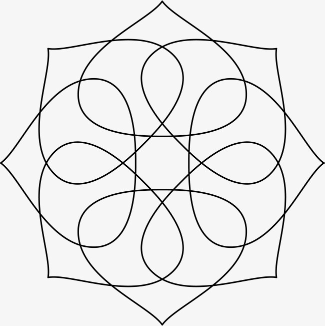 螺旋花纹矢量素材图