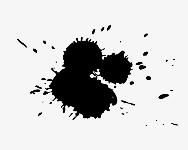 矢量卡通简洁扁平化墨点