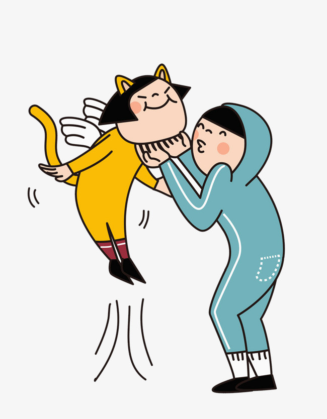 手绘卡通情侣免抠图png素材下载_高清图片png格式(编号:19228044)-90