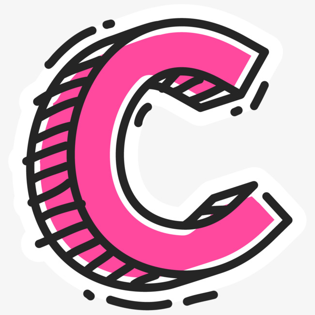 复古做旧立体字字母c免扣艺术字