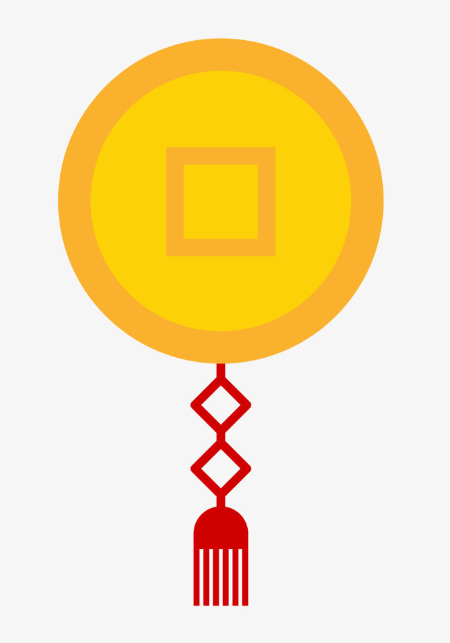 矢量手绘中国风钱币png免费下载
