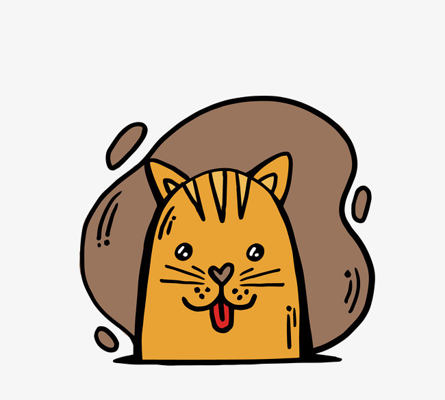 矢量卡通简洁扁平化小老虎