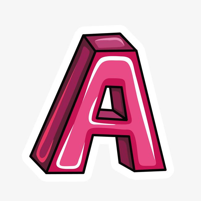 创意卡通装饰英文字母a