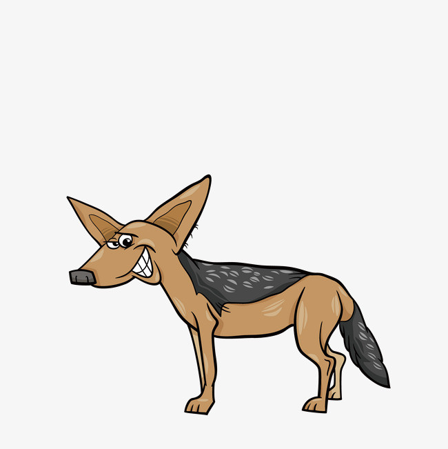 卡通版手绘的狐狸