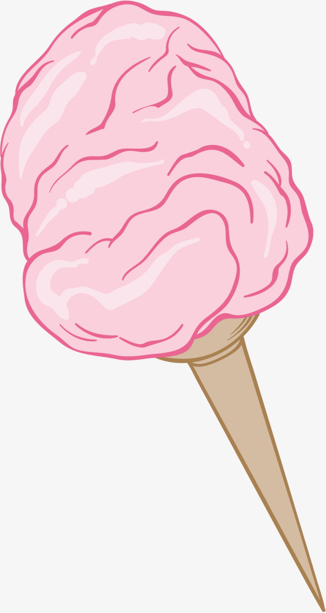 手绘的棉花糖云朵