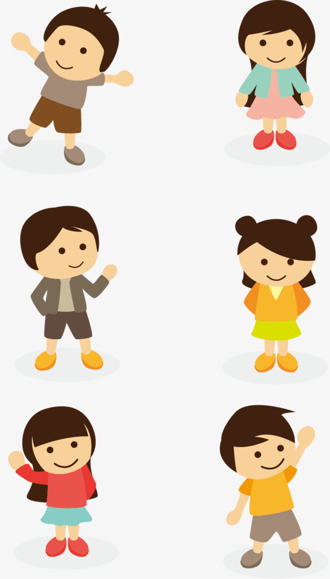 矢量卡通小人【高清漂浮元素png素材】-90设计