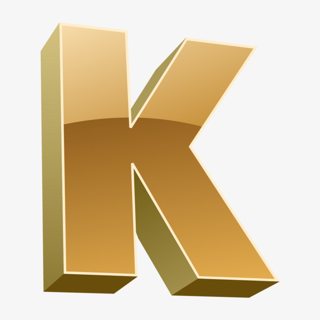 创意装饰英文字母ppt制作字母k