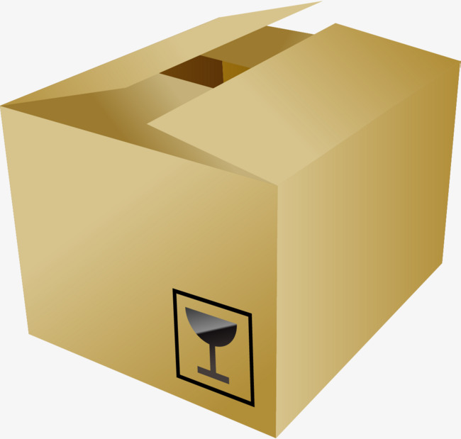 黄色阴影3d立体盒子