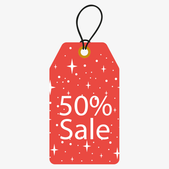 卡通活动半价标牌