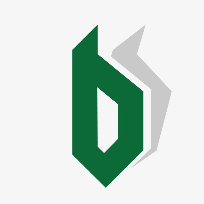 矢量卡通商务科技创意b字母logo