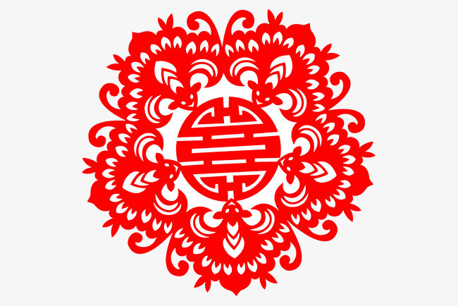 中国风传统窗花剪纸花纹装饰元素设计【免抠元素png】-90设计网