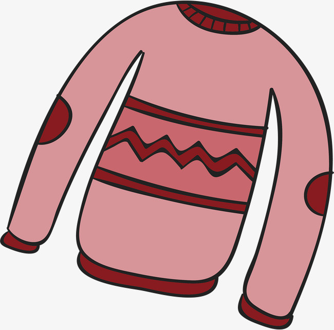 卡通手绘冬季快乐儿童黄毛衣小男孩