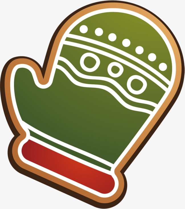 矢量图绿色手套装饰