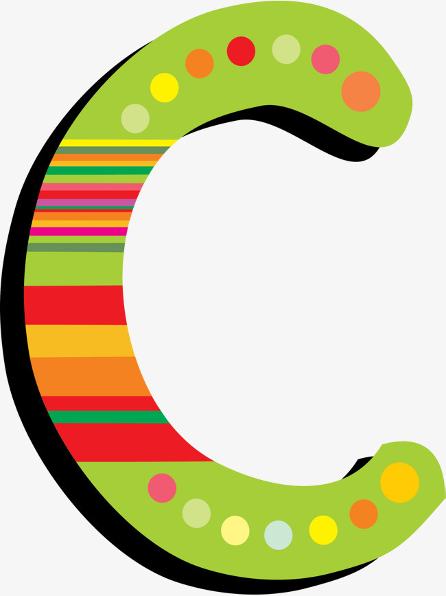 卡通圣诞节饼干英文字母c