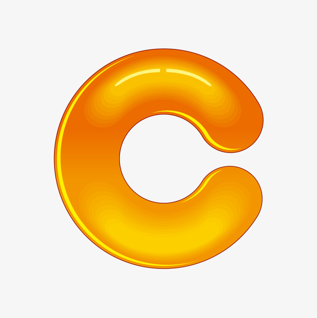 节日氛围卡通气球型英文字母c紫色