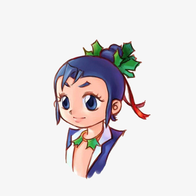 卡通彩绘紫娃素材png素材下载_高清图片png格式(编号