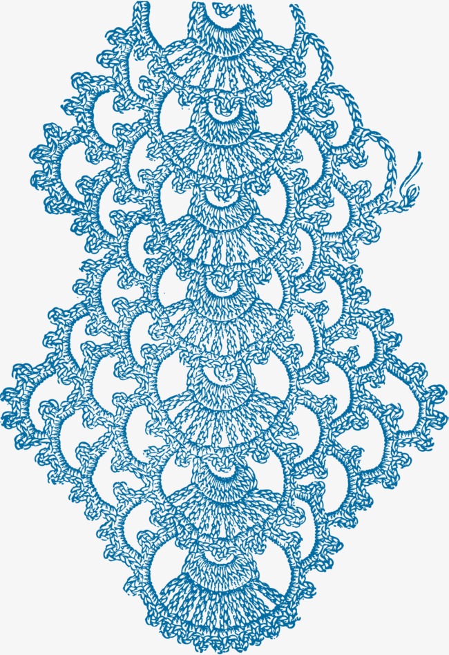 半圆形矢量高级花边