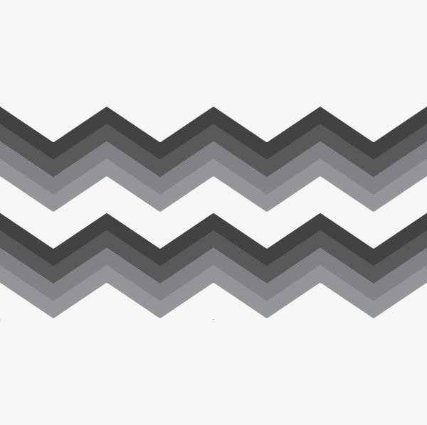 手绘黑色渐变几何折线