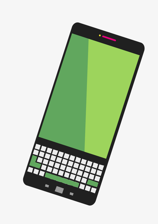 矢量卡通简洁扁平化智能手机