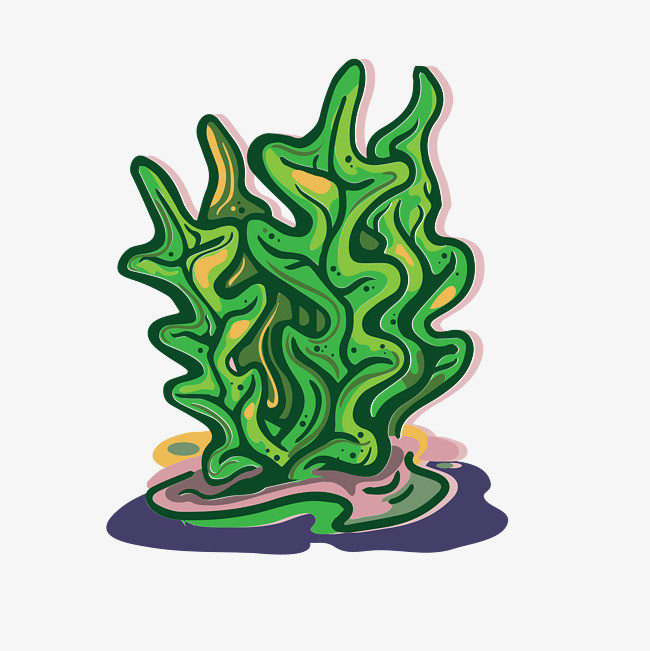 矢量苔藓植物ai素材
