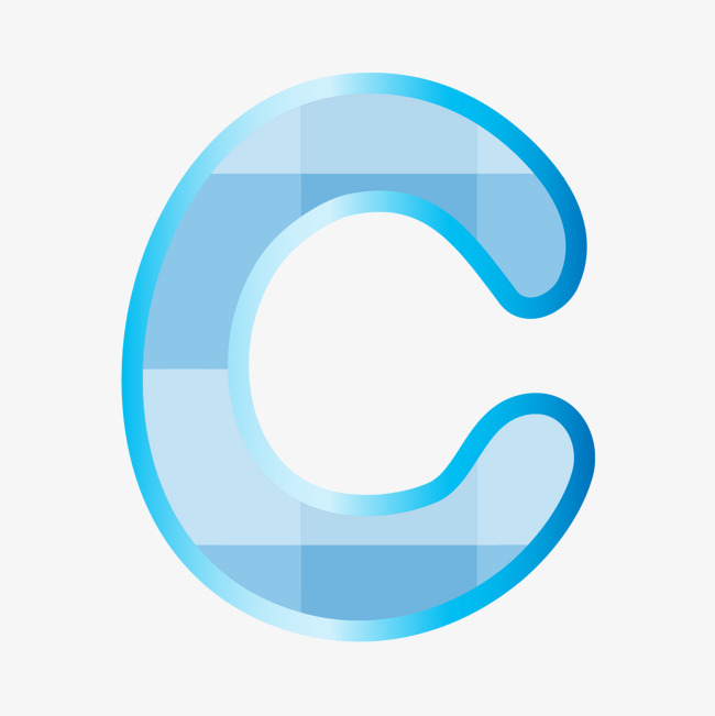 创意卡通装饰英文字母手绘字母c