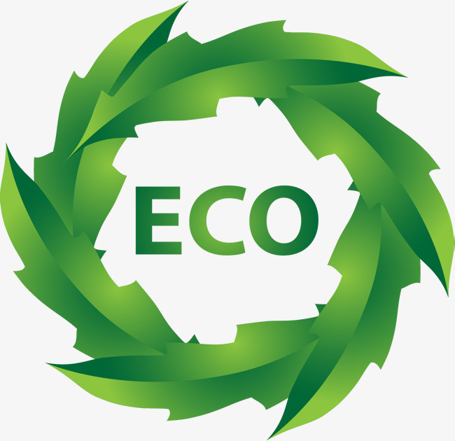 绿色环保叶子图标素材图