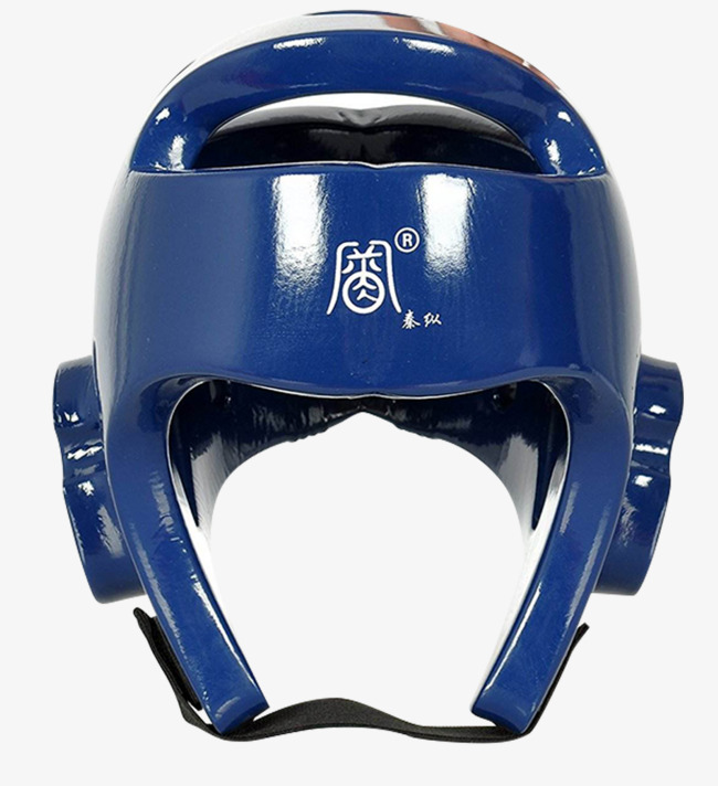 蓝色炫酷跆拳道班专用头盔