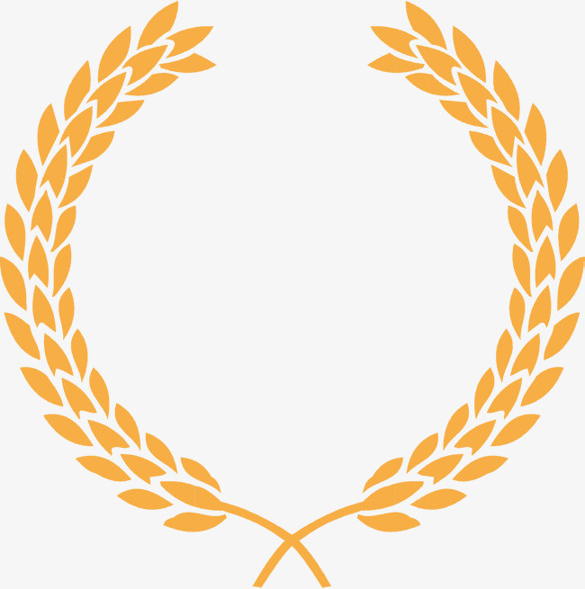 二十四传统小满节气小麦麦穗圆形边框装饰元素