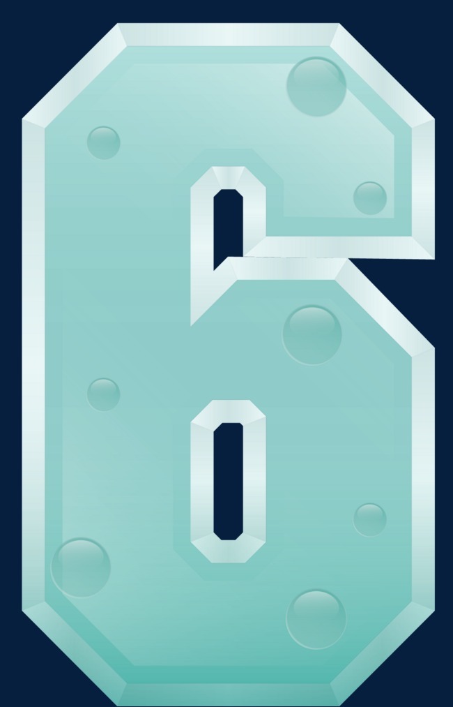 正规的矢量镂空数字