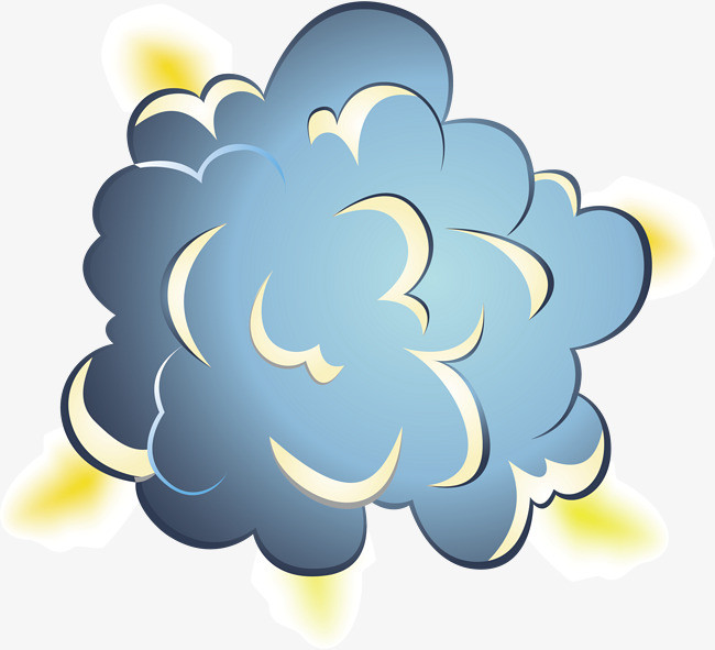 蓝色的创意烟雾笔刷