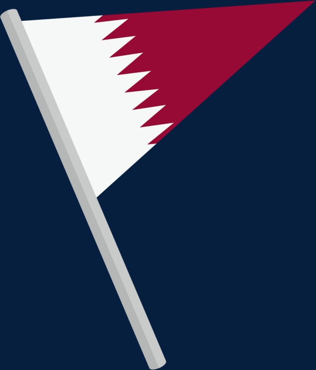 三角形矢量卡塔尔国旗