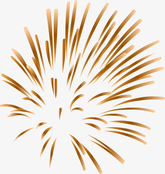 卡通绽放的礼花png图