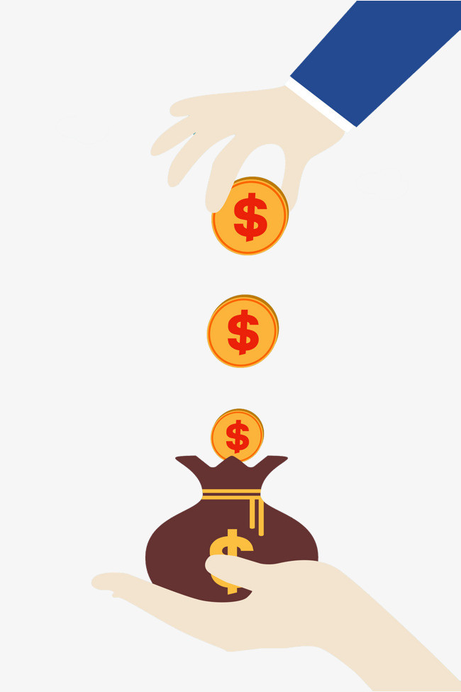 卡通存钱场景免抠图