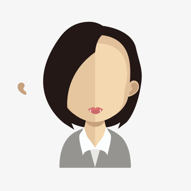 矢量装饰卡通扁平化时尚科技人头