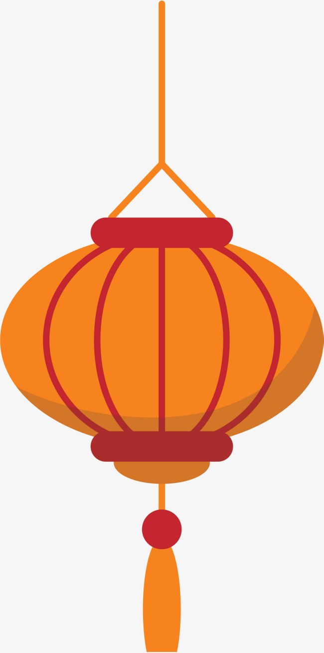 春节黄色灯笼挂饰