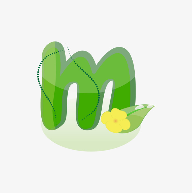 卡通英文字母字体m