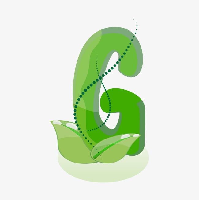 卡通手绘英文字母g