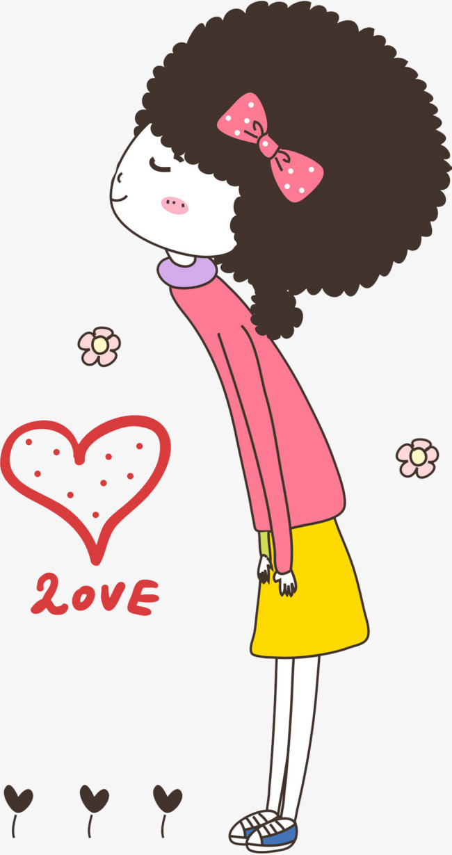 卡通漂亮的女生免抠图