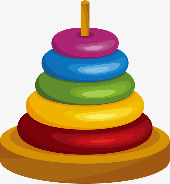 手绘卡通彩色花纹树叶圆形装饰元素