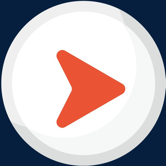 红色三角形矢量箭头