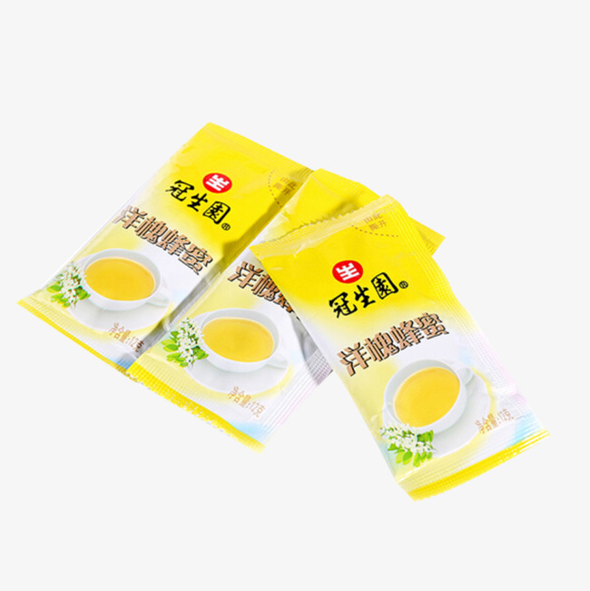 冠生园便携式袋装蜂蜜12克装3包叠放