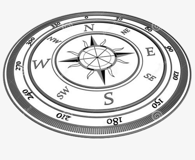 圆形设计南北指针