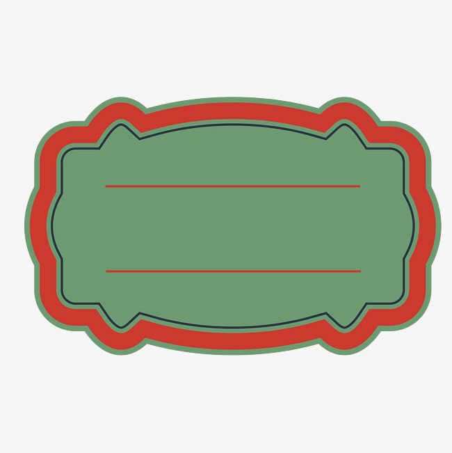 卡通边框标签装饰